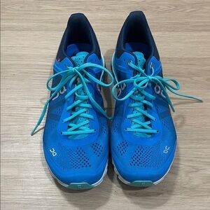 On Running Women's Vibrant Blue and Aqua Athletic Shoes